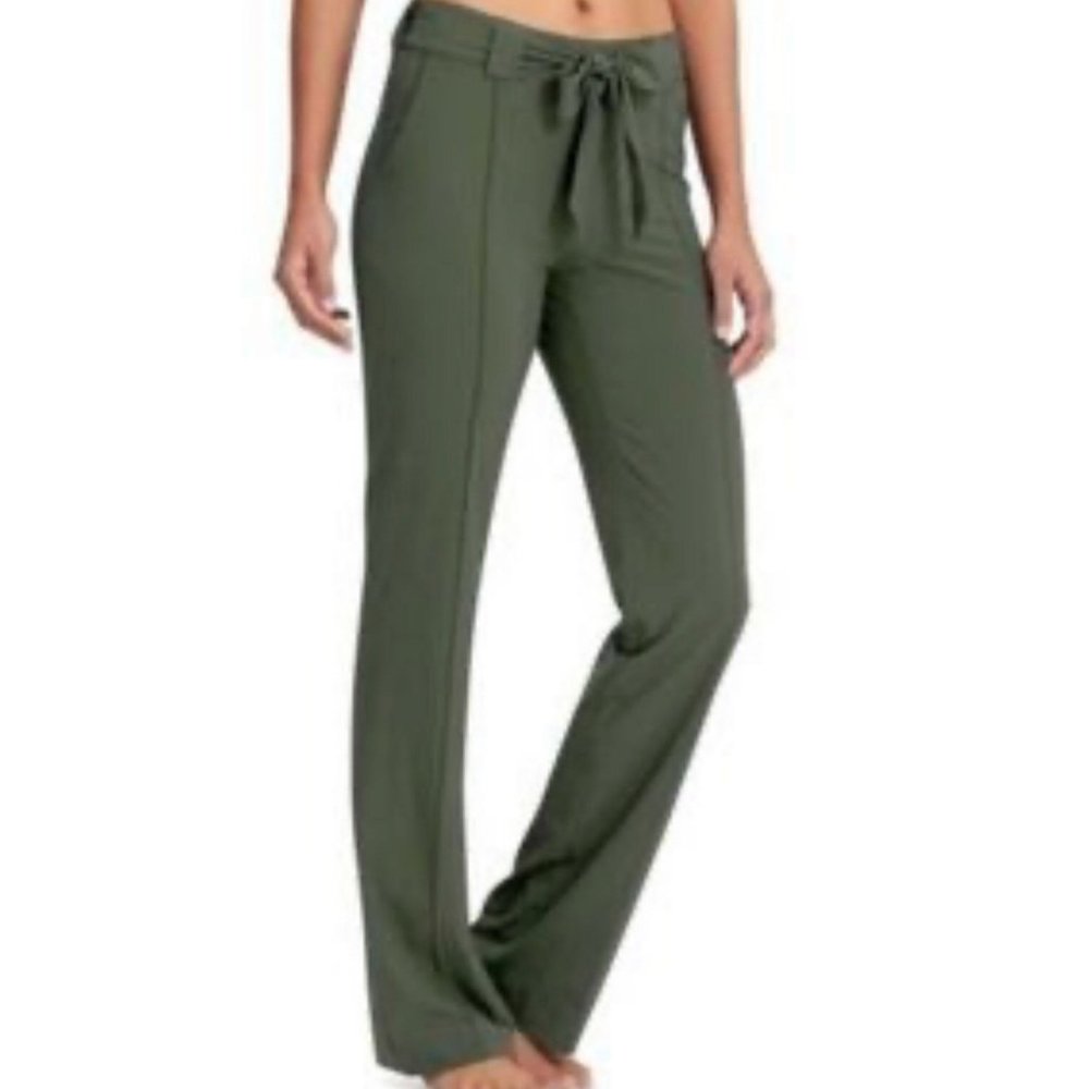 Athleta Destination Wide Leg Pull On Pants No Belt